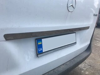 Планка над номером BlackChrome (нерж) для Mercedes Vito / V-class W447 2014- рр