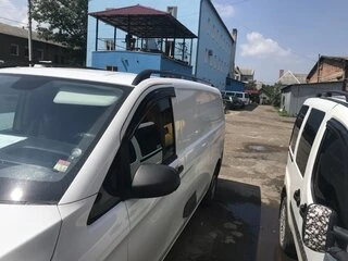 Рейлінги чорні CAN Оригінальний дизайн (метал. ніжки) Коротка база (SHORT) для Mercedes Vito / V-class W447 2014- рр