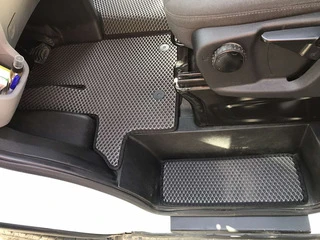 Килимки на пороги (3 шт, EVA, чорні) для Ford Transit 2014- рр