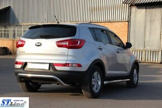 Задня дуга AK007 (нерж.) для Kia Sportage 2010-2015 рр