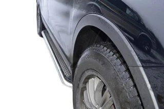 Бокові пороги Maydos V2 (2 шт., нерж) для Mazda CX-9 2007-2016рр