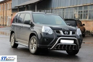 Передній захист WT002 (нерж) для Nissan X-trail T31 2007-2014рр