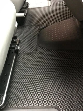 Килимки EVA (чорні, передні, для 1-20251) для Volkswagen T5 Transporter 2003-2010 рр