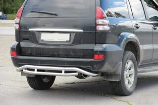 Задній захист AK008-1 для Toyota Land Cruiser Prado 120