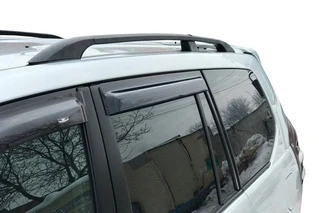 Рейлінги Чорні турецькі Металеві ніжки для Toyota Land Cruiser Prado 120