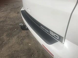 Накладка на задній бампер із загином (ABS-пластик) Матова для Volkswagen T5 2010-2015 рр