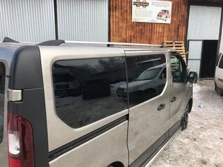 Рейлінги Хром Коротка база, чавунні ніжки для Fiat Talento 2016- рр