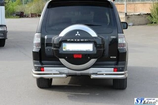 Задня дуга AK003 Подвійний (нерж.) для Mitsubishi Pajero Wagon IV