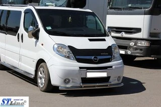 Передній захист ST014/2 (нерж.) для Nissan Primastar 2002-2014 рр