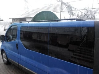 Рейлінги Чорні Коротка база, Метал. ніжки для Nissan Primastar 2002-2014 рр