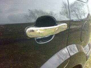 Накладки на ручки (4 шт., нерж.) OmsaLine - Італійська нержавійка для Ford Fiesta 2002-2008 рр