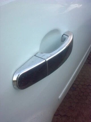 Накладки на ручки (4 шт., нерж.) OmsaLine - Італійська нержавійка для Ford Focus II 2008-2011 рр