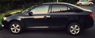 Окантовка вікон (4 шт., нерж.) для Skoda Rapid 2012-2019 рр