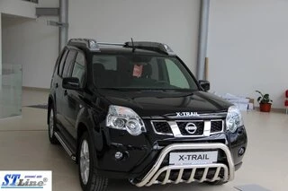 Передній захист WT002 (нерж) для Nissan X-trail T31 2007-2014рр