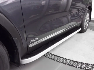 Бокові пороги Tayga Grey (2 шт., алюміній) 2013-2016 для Kia Sorento II XM рр