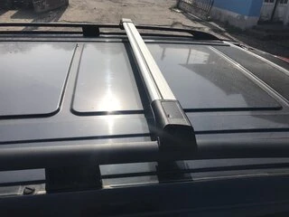 Перемички на рейлінги без ключа (2 шт) Чорний для Mercedes Vito / V-class W447 2014- рр