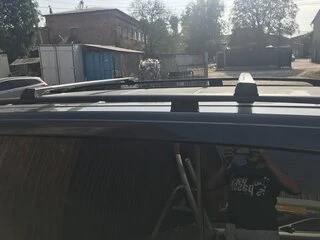 Перемички на рейлінги без ключа (2 шт) Чорний для Mercedes Viano 2004-2014 рр