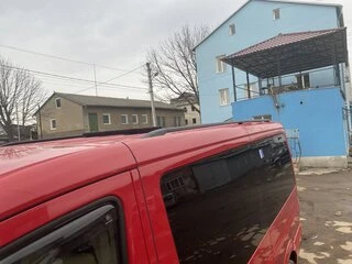 Рейлінги DD 340 см, Чорний мат, чавунна ніжка для Mercedes Sprinter W906 2006-2018 рр