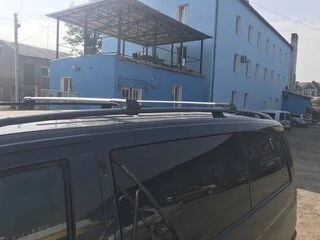 Перемички на рейлінги без ключа (2 шт) Чорний для Mercedes Viano 2004-2014 рр