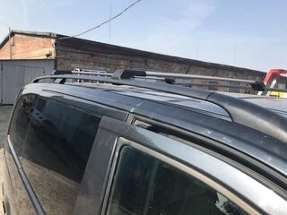Перемички на рейлінги без ключа (2 шт) Чорний для Mercedes Vito / V-class W447 2014- рр