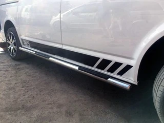 Бічні труби (2 шт., нерж) 70мм, Коротка база для Volkswagen T5 Multivan 2003-2010 рр