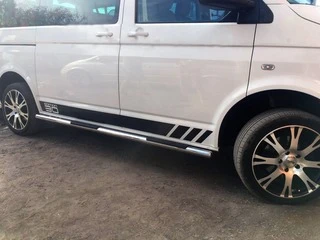 Бічні труби (2 шт., нерж) 60мм, Коротка база для Volkswagen T5 Caravelle 2004-2010 рр