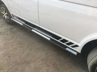 Бічні труби (2 шт., нерж) 60мм, Коротка база для Volkswagen T6