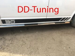 Бічні труби (2 шт., нерж) 60мм, Коротка база для Volkswagen T6