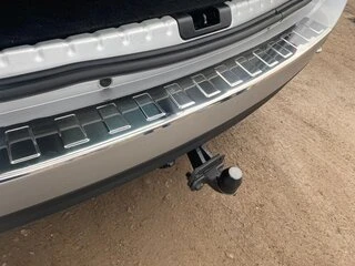 Накладка на задній бампер Carmos V1 з загином (нерж.) для Dacia Duster 2008-2018 рр