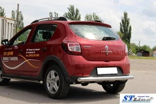 Задня дуга AK002 (нерж) для Dacia Sandero 2013-2020 рр