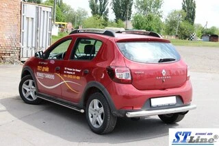 Задня дуга AK002 (нерж) для Dacia Sandero 2013-2020 рр