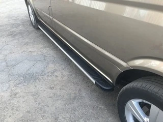 Бокові пороги Maya V1 (2 шт., алюміній) Коротка (short) і середня (Long) для Mercedes Vito / V-class W447 2014- рр