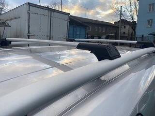 Перемички на рейлінги без ключа (2 шт) Чорний для Ford Courier 2014-2023 рр