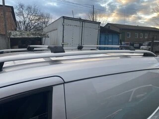 Перемички на рейлінги без ключа (2 шт) Чорний для Ford Courier 2014-2023 рр