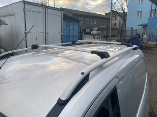 Перемички на рейлінги без ключа (2 шт) Чорний для Ford Courier 2014-2023 рр