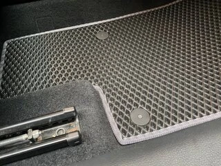 Поліуретанові килимки (3 ряди, EVA, чорні) для Volkswagen Sharan 2010- рр