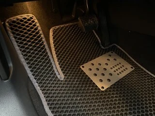 Поліуретанові килимки (3 ряди, EVA, чорні) для Volkswagen Sharan 2010- рр