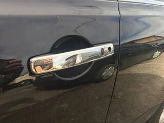 Накладки на ручки (4 шт, нерж) З чіпом, Carmos - Турецька сталь для Nissan Qashqai 2010-2014рр