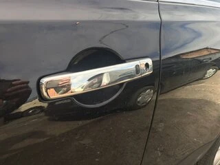 Накладки на ручки (4 шт, нерж) Без чіпа, Carmos - Турецька сталь для Nissan Qashqai 2007-2010 рр