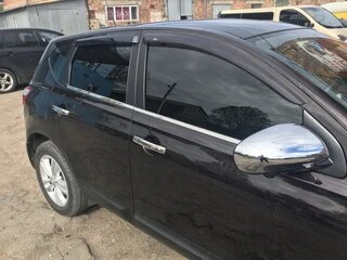 Зовнішня окантовка стекол (4 шт, нерж) Звичайна база, OmsaLine - Італійська нержавійка для Nissan Qashqai 2007-2010 рр