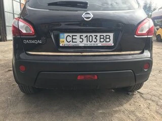 Накладка кромки багажника (нерж.) OmsaLine - Італійська нержавійка для Nissan Qashqai 2007-2010 рр
