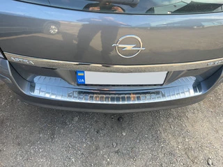 Накладка на задній бампер OmsaLine глянець (SW, нерж) для Opel Astra H 2004-2013 рр