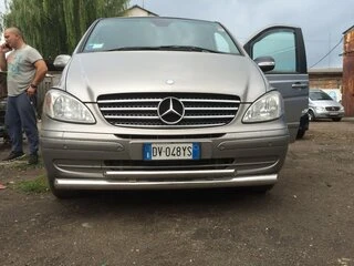 Нижня Губа подвійна ST014 (нерж) 70/48мм для Mercedes Viano 2004-2014 рр