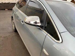 Накладки на дзеркала (2 шт, нерж.) для Opel Astra J 2009-2015 рр