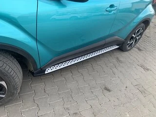 Бокові пороги Оригінал V1 (2 шт., алюм.) для Toyota C-HR 2016&ndash;2023 рр
