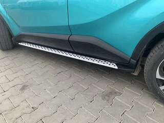 Бокові пороги Оригінал V1 (2 шт., алюм.) для Toyota C-HR 2016&ndash;2023 рр