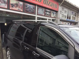 Рейлінги ELITE Хром (пласт. ніжка) Коротка база (Short, Compact) для Mercedes Vito / V-class W447 2014- рр