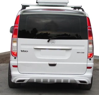 Накладка на задній бампер AMG (під фарбування) Середня-Довга бази для Mercedes Vito W639 2004-2014 рр