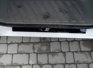 Накладки на дверні пороги DDU (2 шт) Матові для Volkswagen LT 1995-2006 рр