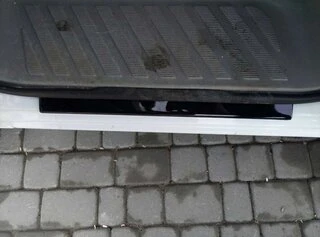 Накладки на дверні пороги DDU (2 шт) Матові для Volkswagen LT 1995-2006 рр